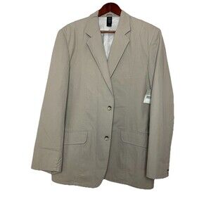 Claiborne Men's 42R Group Hampton Harbour Casual Triple Button Jacket Blazer